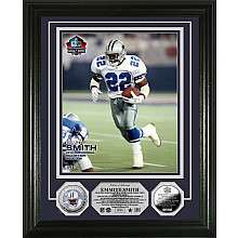 Highland Mint Dallas Cowboys Emmit Smith Hall of Fame Inductee Silver 