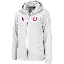 Reebok Indianapolis Colts Womens Breast Cancer Awareness Full Zip 