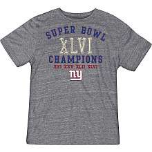 Reebok New York Giants 4 Time Champions Tri Blend T Shirt
