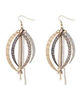 Gold (Gold) Diamanté Spike Earrings  246443493  New Look