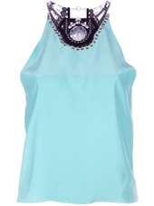 HOLLY FULTON   Stone embellished slit back top