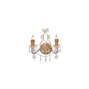  Wall Sconce in Champagne   Murano Crystal by Crystorama 