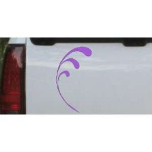 Purple 20in X 37.0in    3 Leaf Swirl Car Window Wall Laptop Decal 