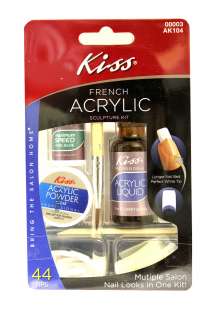 KISS FRENCH ACRYLIC MANICURE SCULPTURE KIT 44 TIPS (AK104)  