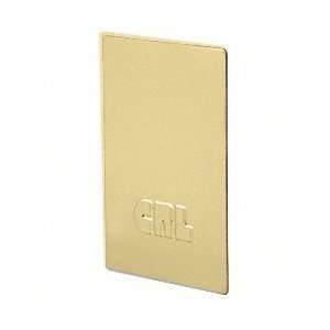 CRL Satin Brass End Cap for B6S Series Standard Square Base Shoe by CR 