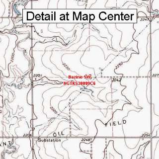   Map   Bazine SW, Kansas (Folded/Waterproof)