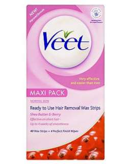 Veet Short Hair Ready To Use Wax Strips 40s   Boots