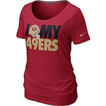 Nike San Francisco 49ers Womens Team Dedication Tri blend T Shirt 