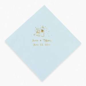  Champagne Luncheon Napkins   Light Blue   Tableware 