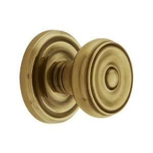 Classic Rosette Set With Waverly Knobs Privacy in Antique Brass.