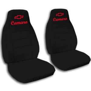   black with red car seat covers for 1987 Chevrolet Camaro. Automotive