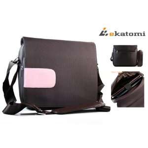  Brown and Pink Laptop Notebook Messenger Bag for 10 inch Sony VAIO 