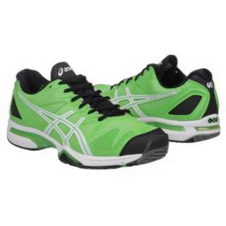 Athletics Asics Mens GEL Solution Speed Green/White/Black Shoes 
