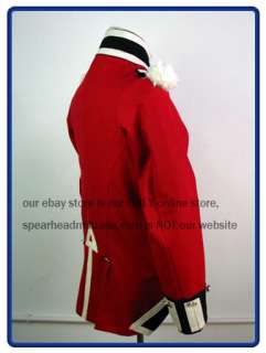 Napoleonic War British Royal Marines Red Wool Regimental Coat S XXL 