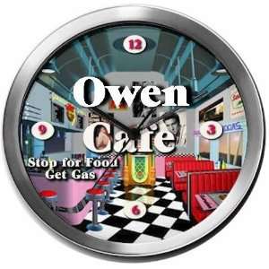 OWEN 14 Inch Cafe Metal Clock Quartz Movement Kitchen 