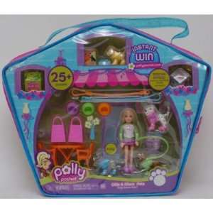   Polly Pocket Glitz & Glam Pets Dog Gone Fun   bue case Toys & Games