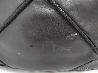 Bottega Veneta Black Leather Braid Quilted Maxi Bag  