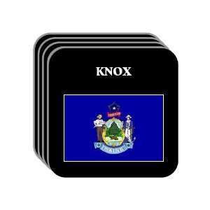  US State Flag   KNOX, Maine (ME) Set of 4 Mini Mousepad 