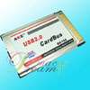 Port USB 2.0 PCMCIA CardBus Card Adapter For Laptop Notebook  