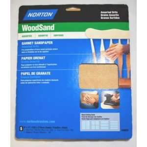  Norton Garnet Sandpaper Woodsand Assorted Grits For Bare 