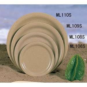  Dinner Plate, 9 Dia., Round, Melamine, Sand, Mile Stone 