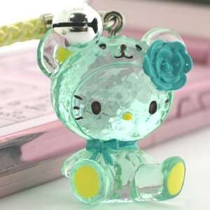  Sanrio Hello Kitty Crystal Bear Netsuke Cell Phone Strap 