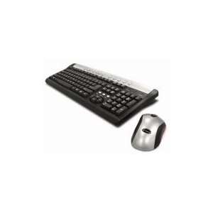  Generic Cordless Internet Keyboard & Optial Mouse(Black 