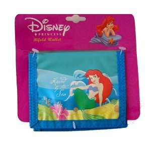  Childrens Bi Fold Wallet   Disneys Princesses Blue Toys 