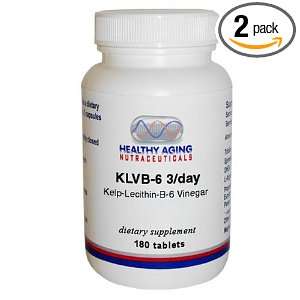  Kelp Lecithin B 6 Vinegar 180 Tablets (Pack of 2) Health & Personal