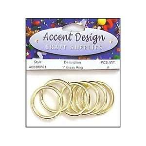  Brass Rings Packaged 1 6 pc (6 Pack)