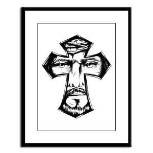  Large Framed Print Jesus Christ in Cross 