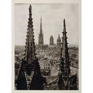  1927 Rouen Tour de Beurre Notre Dame Cathedral France 