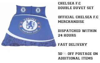 Chelsea FC Double Duvet Set Bed Covers Sheet Motion NEW  