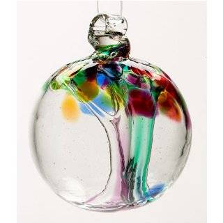 Art Glass   FAMILY TREE OF ENCHANTMENT WITCH BALL   Old English   Hand 