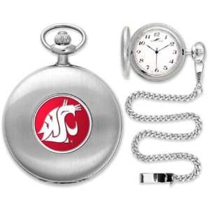  Washington State Cougars NCAA Silver Pocket Watch Sports 