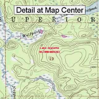   Map   Lake Jeanette, Minnesota (Folded/Waterproof)