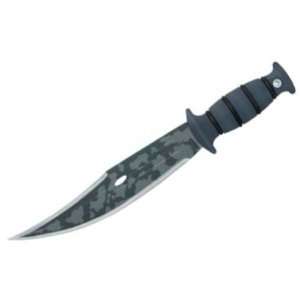   Blade Combat Knife with Black Handles 