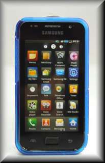 Samsung Galaxy S 1 i9000 Hülle Silikon TPU Case Cover Blau * Premium 