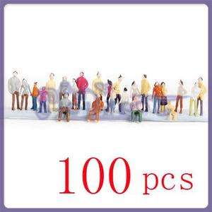 100 HAND PAINTED 1/150 PEOPLE Well SUIT N SCALE LAYOUTS  