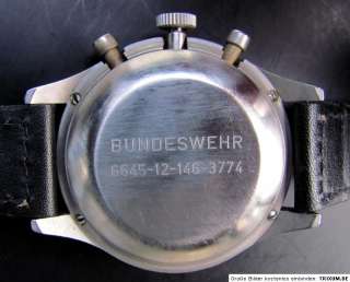 Heuer Bundeswehr Chrono Kal. Val.230 Flyback im guten getragenen 