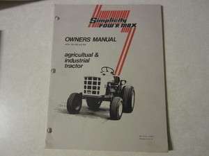 Simplicity 953 954 garden tractor owners & maintenance manual  