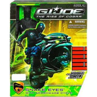 Hasbro G.I. Joe Snake Eyes with Cycle Action Set 92950  