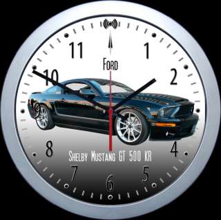 Funk Wanduhr mit Ford Shelby Mustang GT500 KR Motiv Uhr  