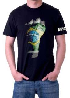  UFC Mens Brazil Fist Short Sleeve Tee Clothing