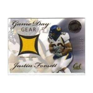 2008 Press Pass SE Game Day Gear Jerseys Gold #GDG JF Justin Forsett 