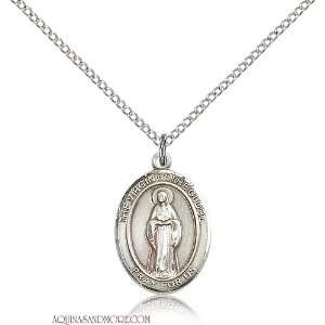  Virgin of the Globe Medium Sterling Silver Medal Jewelry