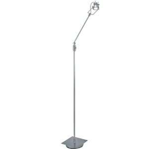  Floor Lamp 66.5hx9w Polished Steel