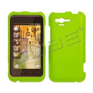 HTC Rhyme 6330 Honey Lime Green Rubber Feel Snap On Hard 