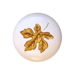  Fall Leaves Design1 Flowers Floral Drawer Pull Knob