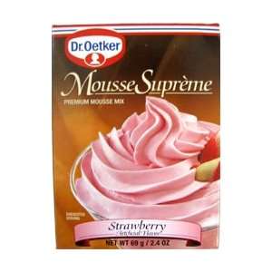 Oetker Strawberry Mousse 2.33 oz 12ct  Grocery & Gourmet 